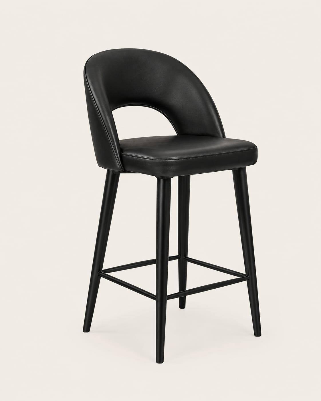 ada sandalyesi-65 cm mutfak sandalyesi-bar sandalyesi-ahsaşp ayaklı bar sandalyesi-döşemeli bar sandalyesi